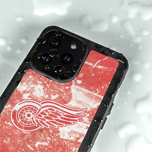 NHL Detroit Red Wings Frozen iPhone 15 Pro Waterproof Case