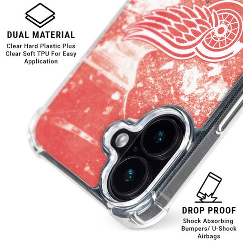 NHL Detroit Red Wings Frozen iPhone 16 Plus MagSafe Case