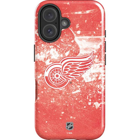 NHL Detroit Red Wings Frozen iPhone 16 Plus Magsafe Impact Case