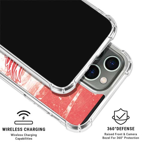 NHL Detroit Red Wings Frozen iPhone 16 Pro Clear Case