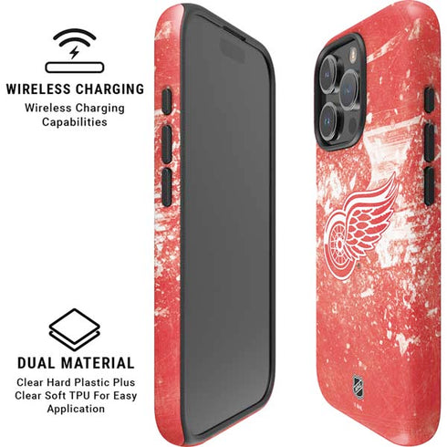 NHL Detroit Red Wings Frozen iPhone 16 Pro Magsafe Impact Case