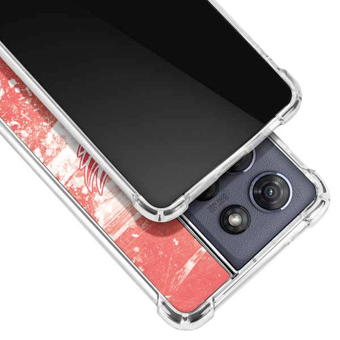 NHL Detroit Red Wings Frozen Moto G 5G (2025) Clear Case