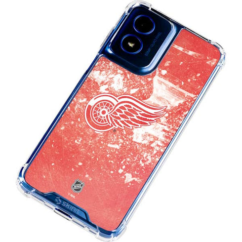 NHL Detroit Red Wings Frozen Moto G 5G (2024) Clear Case