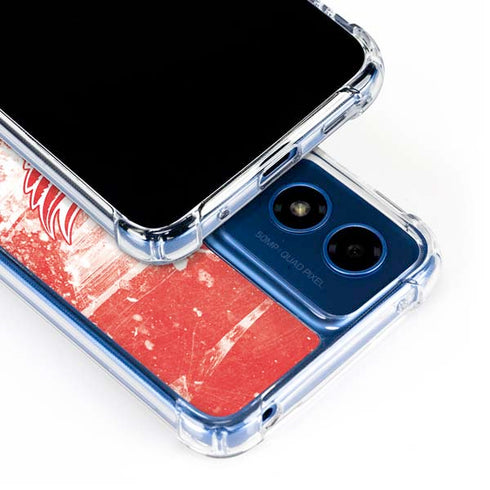 NHL Detroit Red Wings Frozen Moto G 5G (2024) Clear Case