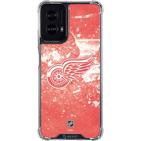 NHL Detroit Red Wings Frozen Moto G Power 5G (2024) Clear Case