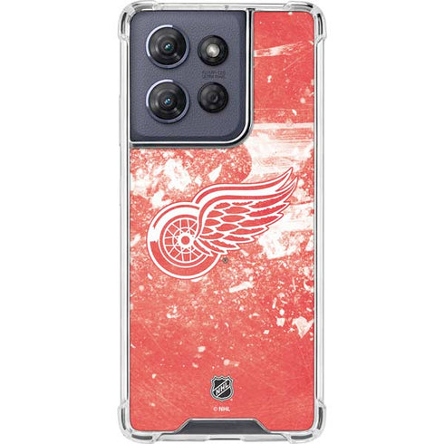 NHL Detroit Red Wings Frozen Moto G Power 5G (2025) Clear Case