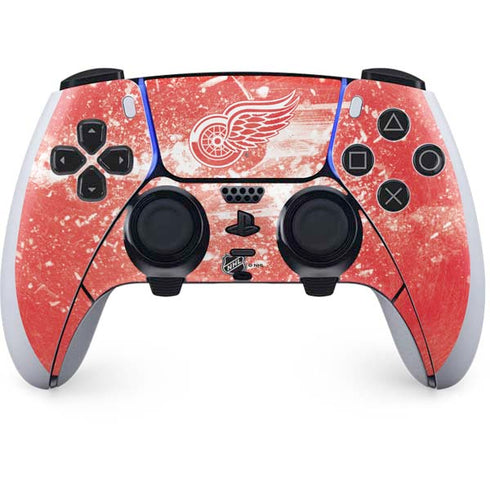 NHL Detroit Red Wings Frozen PS5 DualSense Edge Pro Controller Skin