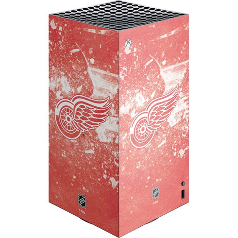 NHL Detroit Red Wings Frozen XBox Series X Digital Edition Console Skin