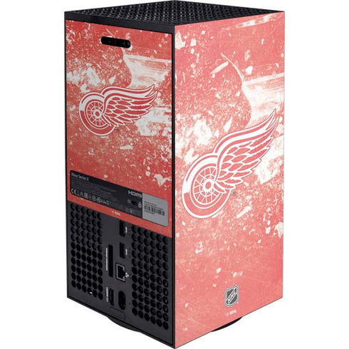 NHL Detroit Red Wings Frozen XBox Series X Digital Edition Console Skin