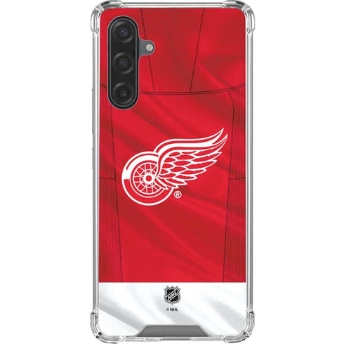 NHL Detroit Red Wings Home Jersey Galaxy A17 Clear Case
