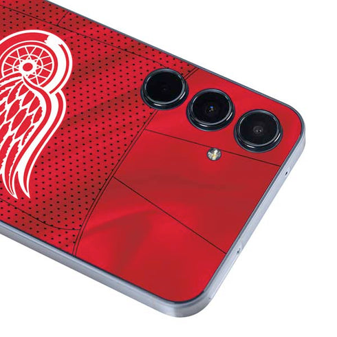 NHL Detroit Red Wings Home Jersey Galaxy A55 5G Skin