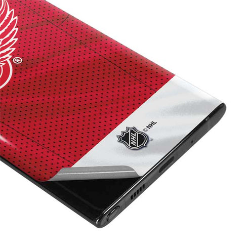 NHL Detroit Red Wings Home Jersey Galaxy Note 10 Plus Skin
