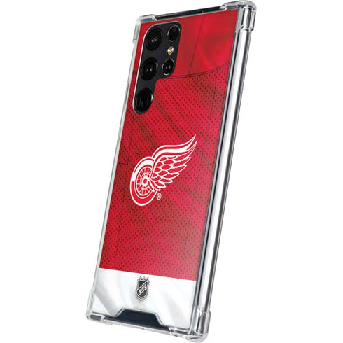 NHL Detroit Red Wings Home Jersey Galaxy S23 Ultra Clear Case