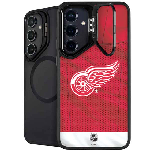 NHL Detroit Red Wings Home Jersey Galaxy S24 Plus Kickstand Case