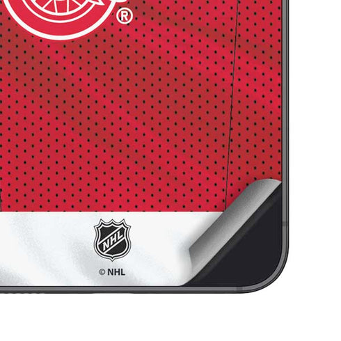 NHL Detroit Red Wings Home Jersey Galaxy S25 Plus Skin