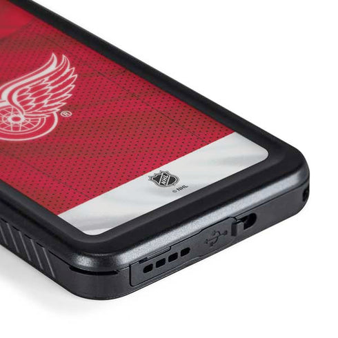 NHL Detroit Red Wings Home Jersey Galaxy S24 Plus Waterproof Case