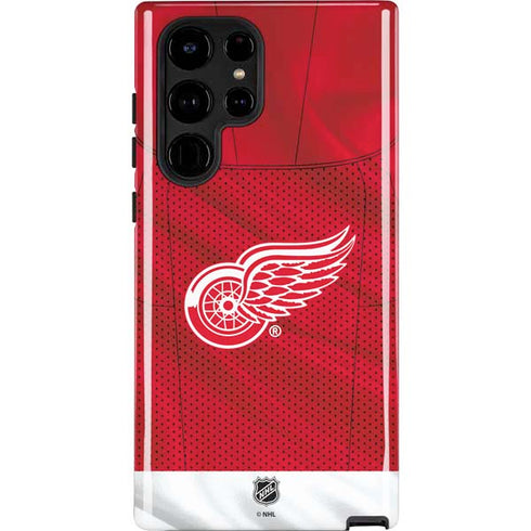 NHL Detroit Red Wings Home Jersey Galaxy Cases