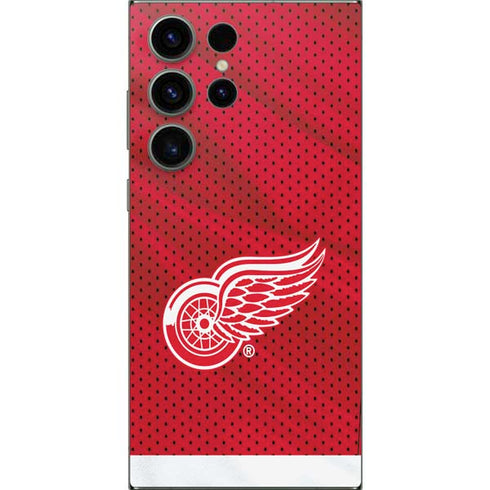 NHL Detroit Red Wings Home Jersey Galaxy S25 Ultra Skin