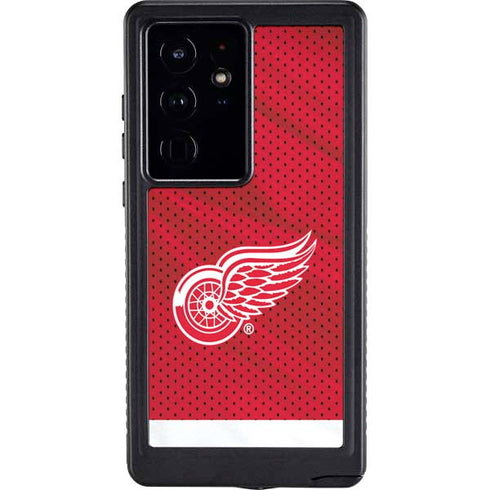 NHL Detroit Red Wings Home Jersey Galaxy S24 Ultra Waterproof Case
