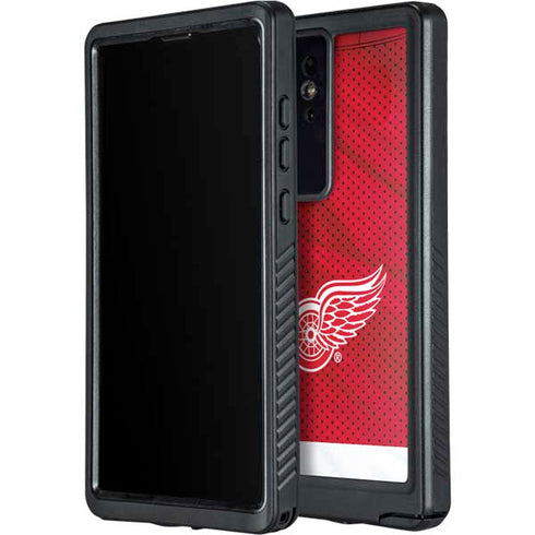 NHL Detroit Red Wings Home Jersey Galaxy S24 Ultra Waterproof Case