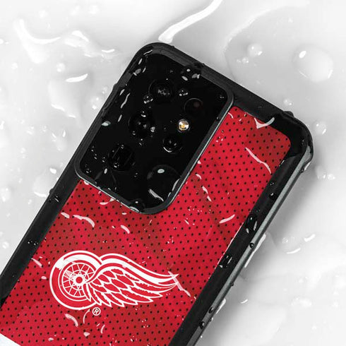 NHL Detroit Red Wings Home Jersey Galaxy S24 Ultra Waterproof Case