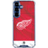 NHL Detroit Red Wings Home Jersey Galaxy S25 FE Clear Case