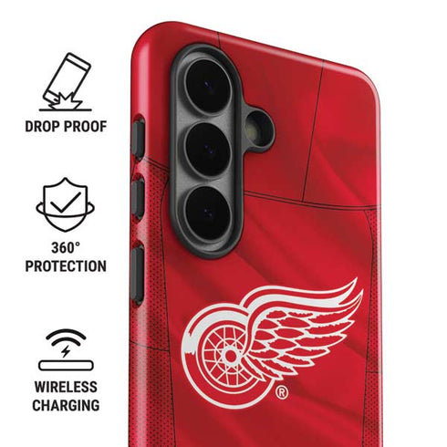 NHL Detroit Red Wings Home Jersey Galaxy S26 Impact Case