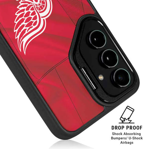 NHL Detroit Red Wings Home Jersey Galaxy S26 Plus Kickstand Case