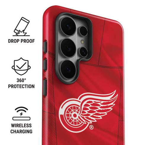 NHL Detroit Red Wings Home Jersey Galaxy S26 Ultra Impact Case