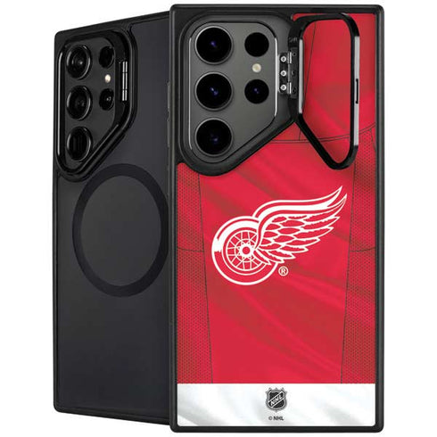 NHL Detroit Red Wings Home Jersey Galaxy S26 Ultra Kickstand Case