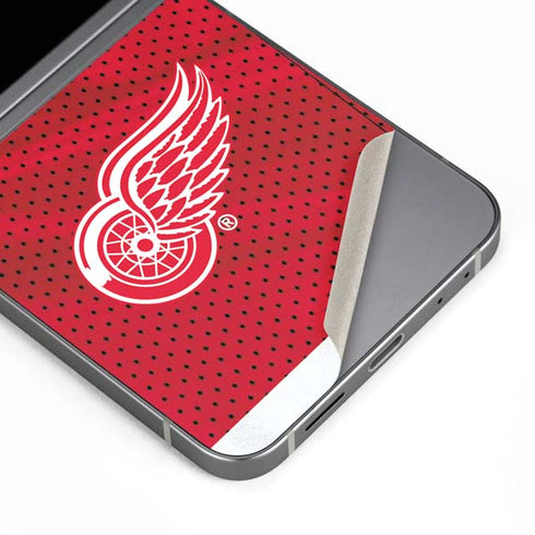 NHL Detroit Red Wings Home Jersey Galaxy Z Flip6 Skin