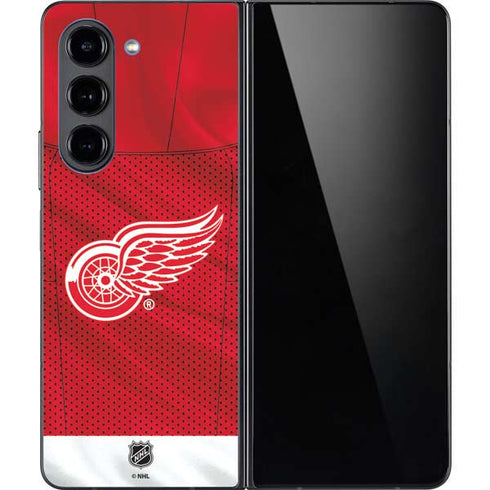 NHL Detroit Red Wings Home Jersey Galaxy Z Fold5 5G Skin