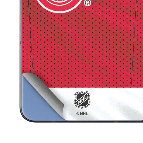 NHL Detroit Red Wings Home Jersey Galaxy Z Fold5 5G Skin