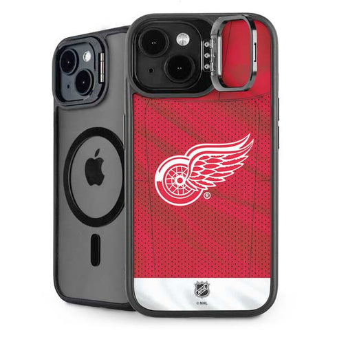 NHL Detroit Red Wings Home Jersey iPhone 15 Plus Kickstand Case