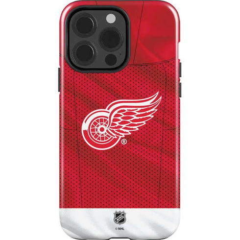 NHL Detroit Red Wings Home Jersey iPhone 15 Pro Impact Case