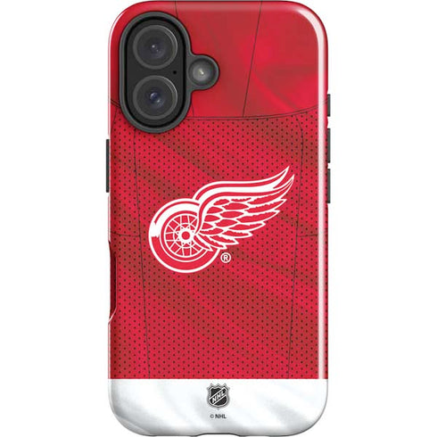 NHL Detroit Red Wings Home Jersey iPhone 16 Impact Case