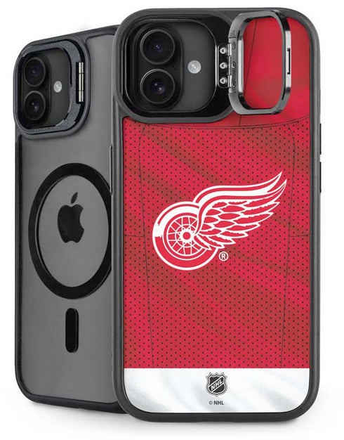 NHL Detroit Red Wings Home Jersey iPhone 16 Kickstand Case