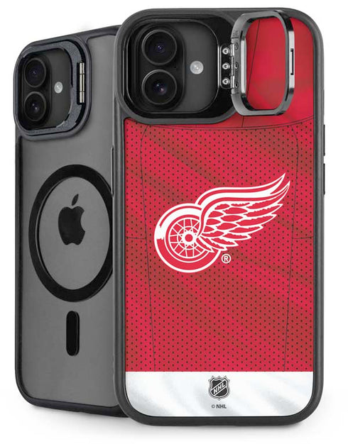 NHL Detroit Red Wings Home Jersey iPhone 16 Plus Kickstand Case