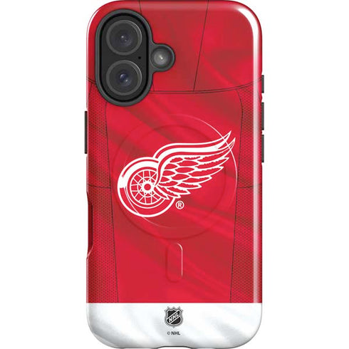 NHL Detroit Red Wings Home Jersey iPhone 16 Plus Magsafe Impact Case
