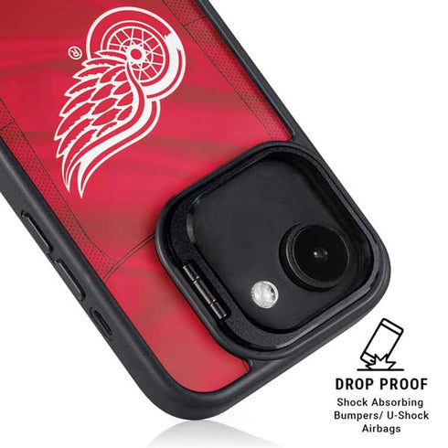 NHL Detroit Red Wings Home Jersey iPhone 16e Kickstand Case