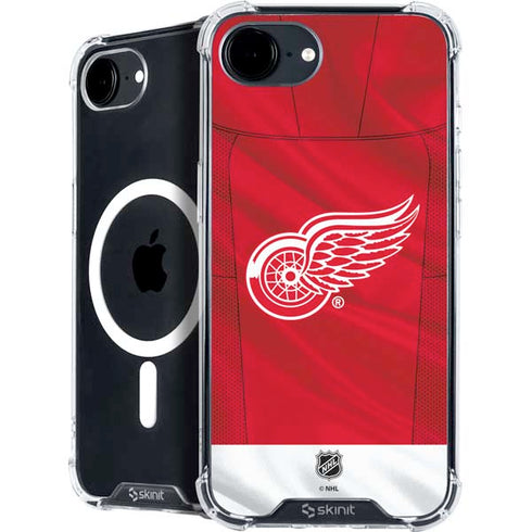 NHL Detroit Red Wings Home Jersey iPhone 16e MagSafe Case