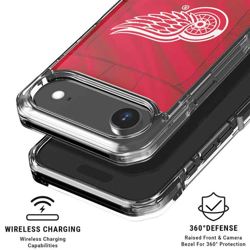 NHL Detroit Red Wings Home Jersey iPhone 17 Air Clear Case
