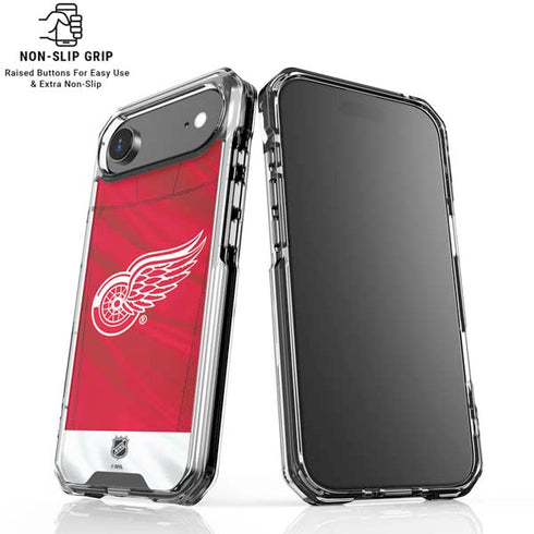 NHL Detroit Red Wings Home Jersey iPhone 17 Air Clear Case