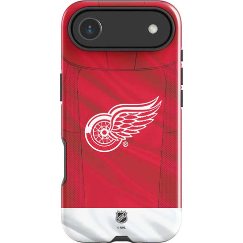NHL Detroit Red Wings Home Jersey iPhone 17 Air Impact Case