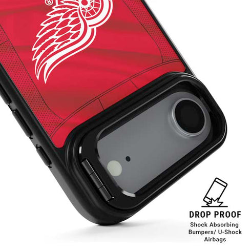 NHL Detroit Red Wings Home Jersey iPhone 17 Air Kickstand Case