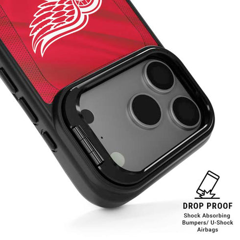 NHL Detroit Red Wings Home Jersey iPhone 17 Pro Kickstand Case