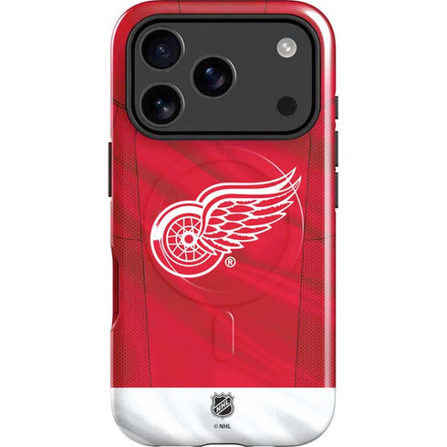 NHL Detroit Red Wings Home Jersey iPhone 17 Pro Magsafe Impact Case