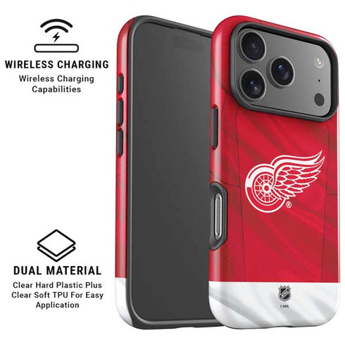 NHL Detroit Red Wings Home Jersey iPhone 17 Pro Max Magsafe Impact Case