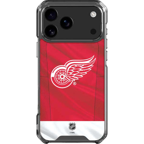 NHL Detroit Red Wings Home Jersey iPhone 18 Pro Max Clear Case