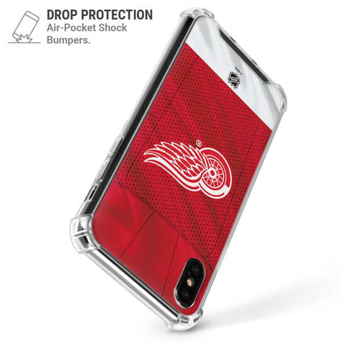 NHL Detroit Red Wings Home Jersey iPhone X/XS Clear Case